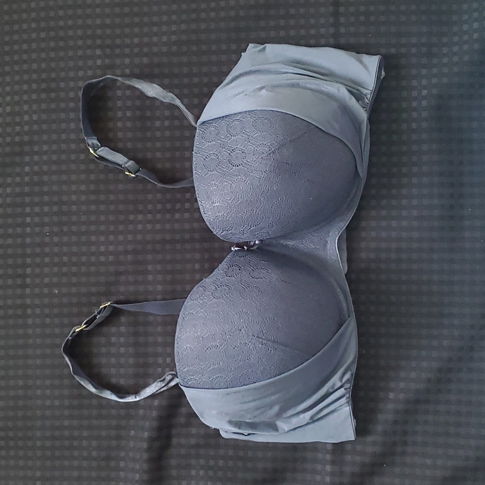 Smart & Sexy, grey/blue, bra, size 42DD